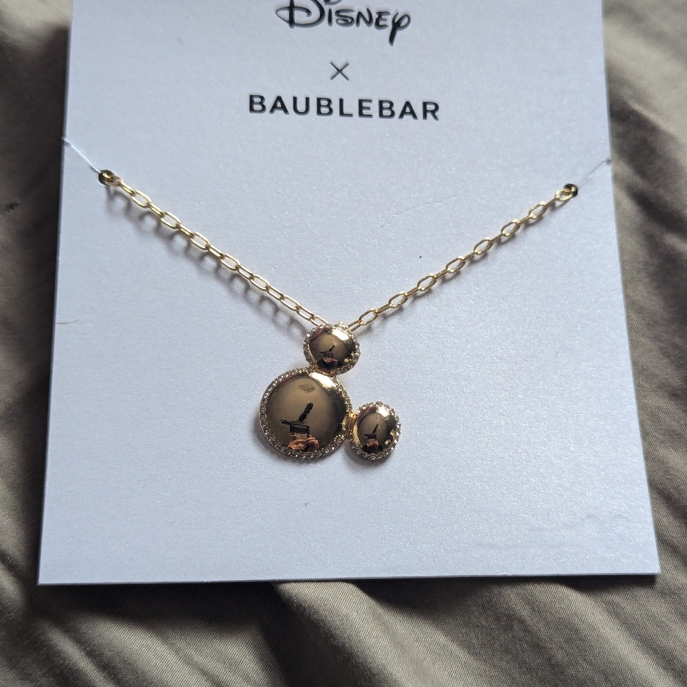 BaubleBar Mickey Mouse necklace